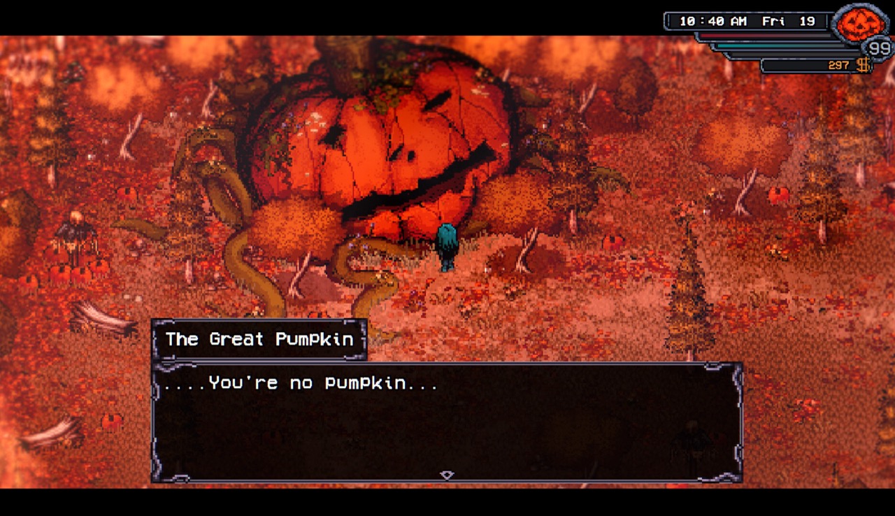 Official Welcome to Elderfield screenshot of the Mall plaza where the first Gate Key is found